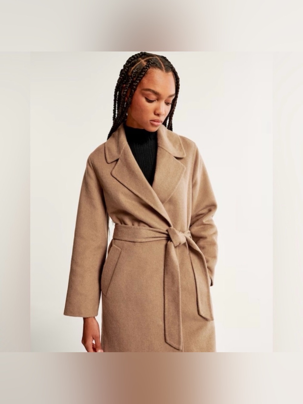 Abercrombie & Fitch Wool Blend Coat